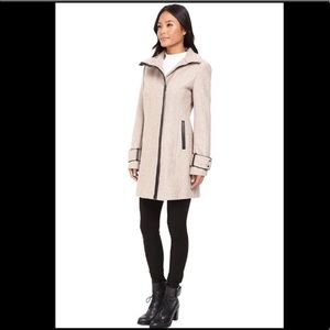 Calvin Klein Twill Wool Coat